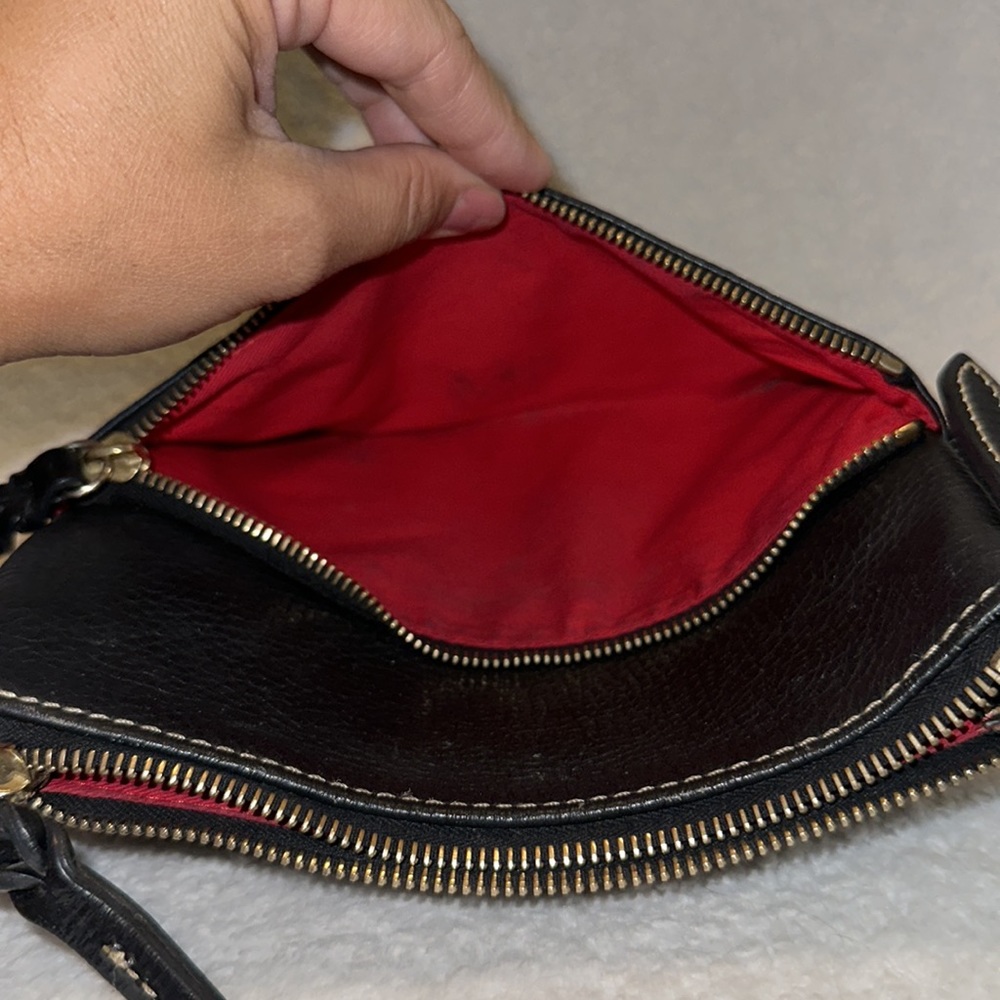 Black on Black Pebble leather Dooney & Bourke Shoulder Bag - Picture 16 of 16
